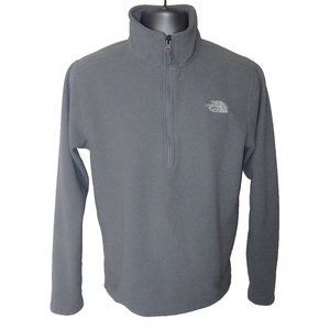 the north face 1/4 zip pullover Fleece Shirt Mens‎ S Gray Sweater Gorpcore